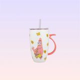 Nickelodeon Nickelodeon Sünger Bob Kare Pantolon Patrick Figürlü Pipetli Seramik Kupa - Renkli