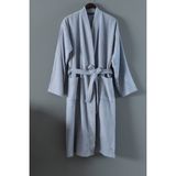 Nicola Kimono %100 Pamuk Erkek Bornoz - Mavi - L - XL
