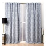 Nicole Miller Perde Paneli, Polyester, Şambre Mavisi, 52x84
