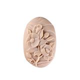 Nicole Sabun için silikon kalıp, oval, çiçek desenli, doğal, el yapımı, banyo topları, çikolata, şekerleme için