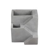 Nicole Silikon Çimento Kalıbı Kare Kale Şeklinde Beton Çiçek Saksısı Şeklinde Bonsai Ekici Aracı