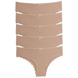 Nicoletta 91016-5_R23 Ten 5'li Paket Brazillian Kadın Külot