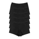 Nicoletta Kadın Boxer Külot 5 Li Paket Siyah, L
