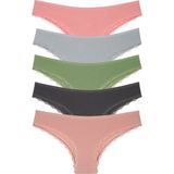 Nicoletta Kadın Külot 5'li Paket Brazillian Yeşil, 2XL