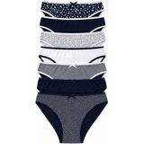 Nicoletta Kadın Külot 7 Li Paket Likralı Pamuklu Lacivert - 2XL