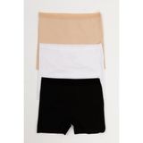 Nicoletta Kadın Lazer Kesim Dikişsiz Kadın Boxer Külot 3 Lü Paket Mıxcolor - 2XL - Renkli