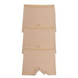 Nicoletta Kadın Lazer Kesim Dikişsiz Kadın Boxer Külot 3 Lü Paket Polyester Ten, S