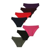 Nicoletta-Mıxcolor Kadın Külot 7 Li Paket Likralı (MIXCOLOR/XL)