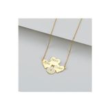 Nida Jewelry 925 Ayar Gümüş 3 Isimli Papatya Kolye