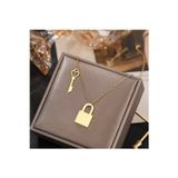 Nida Jewelry 925 Ayar Gümüş Anahtar Ve Kilit Kolye