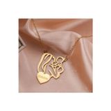 Nida Jewelry 925 Ayar Gümüş Anne Bebek İsim Kolye