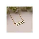 Nida Jewelry 925 Ayar Gümüş Cat Lover Plaka Kolye