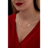 Nida Jewelry 925 Ayar Gümüş Çift İsim Nazar Boncuğu Kolye