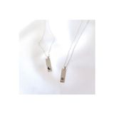 Nida Jewelry 925 Ayar Gümüş Çift Plaka Güneş Ay Kolye