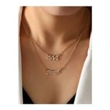 Nida Jewelry 925 Ayar Gümüş Çift Zincir Melek Sayısı 444 Angel Kolye