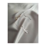 Nida Jewelry 925 Ayar Gümüş Dikey El Yazısı İsim Kolye