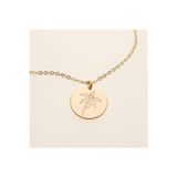Nida Jewelry 925 Ayar Gümüş Doğum Çiçeği Kolye (Mayıs-Zambak)