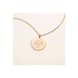 Nida Jewelry 925 Ayar Gümüş Doğum Çiçeği Kolye (Ocak-Kardelen)