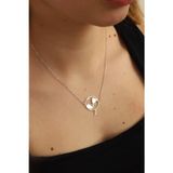 Nida Jewelry 925 Ayar Gümüş Dünya Uçak Kolye