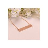 Nida Jewelry 925 Ayar Gümüş Düz Plaka Kolye