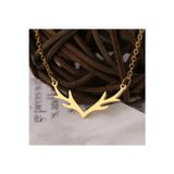 Nida Jewelry 925 Ayar Gümüş Geyik Boynuzları Kolye