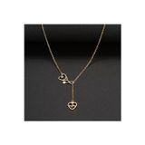 Nida Jewelry 925 Ayar Gümüş Iç Içe Stetoskop Kalp Atışı Kolye