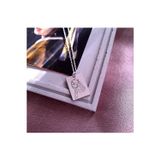 Nida Jewelry 925 Ayar Gümüş Inci Küpeli Kız Tablosu Kolye