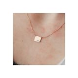 Nida Jewelry 925 Ayar Gümüş Isimli Minimal Plaka Kolye