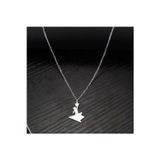 Nida Jewelry 925 Ayar Gümüş Kağıttan Uçak Yıldız Kolye