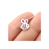 Nida Jewelry 925 Ayar Gümüş Minimal Arı Kolye