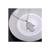 Nida Jewelry 925 Ayar Gümüş Motifli Fatma Ana Eli Kolye