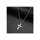Nida Jewelry 925 Ayar Gümüş Motifli Haç Kolye