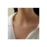 Nida Jewelry 925 Ayar Gümüş Nazar Boncuğu Harf Kolye