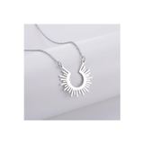 Nida Jewelry 925 Ayar Gümüş Özel Tasarım Güneş Kolye