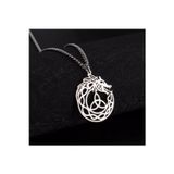 Nida Jewelry 925 Ayar Gümüş Özel Tasarım Yılan-Ejderha Kolye