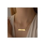 Nida Jewelry 925 Ayar Gümüş Plaka İsim Kolye