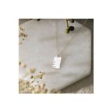 Nida Jewelry 925 Ayar Gümüş Plaka Tarih Kolye