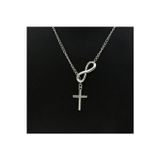 Nida Jewelry 925 Ayar Gümüş Sonsuz Haç Kolye