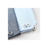 Nida Jewelry 925 Ayar Gümüş Sonsuzluk Kol Düğmesi