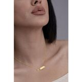 Nida Jewelry 925 Ayar Gümüş Sonsuzluk Plaka Isim Kolye