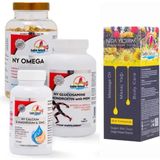 Nida Yıldırım Glucosomine chondroitin msm boswella vit d +omega 3+ calsiyum magnezyum çinko vit d ve masaj yağı hediyeli set