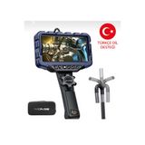 NIDAGE 210 derece 2 yönlü oynar başlıklı endoskop yılan kamera 7inch ekran boyutu, 160cm kablo