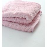 Nidage Kabartmalı Peluş Bebek Battaniyesi Pembe - 30 x 40 cm - 0 - 5 Yaş