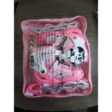 Nidage Pasifik Toys Pembe Işıklı Ayarlanabilir 4 Tekerli Alıştırma Çocuk Pateni 34-37 - --