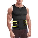 Nidage Unisex Göbek Yağ Yakıcı Sauna Korse Terletici Ceket Korse Termal Isı Yalıtımlı Vücut Yeleği - -Olivine - Standart