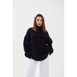 Nidam Butik 43151 Triko Balıkçı Salaş Kazak-Siyah - Standart