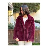 nidistore Kadın Torba Cepli Peluş Oversize Ceket Mont Kaban ÇOK GENİŞ