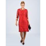 Nidya Moda 4009DK Kırmızı Kadın Elbise