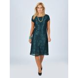 Nidya Moda 4035DY Yeşil Kadın Elbise