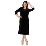 Nidya Moda 4074S Siyah Kadın Elbise